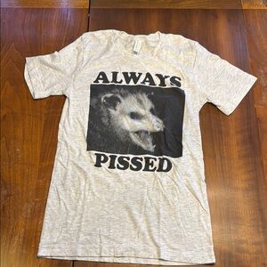 Wicked Clothes Graphic T-Shirt with Opossum Print Size XS